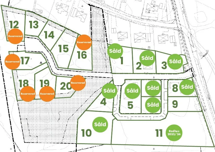 Tomt, Silverlavsvägen, Järvstagläntan, Gävle