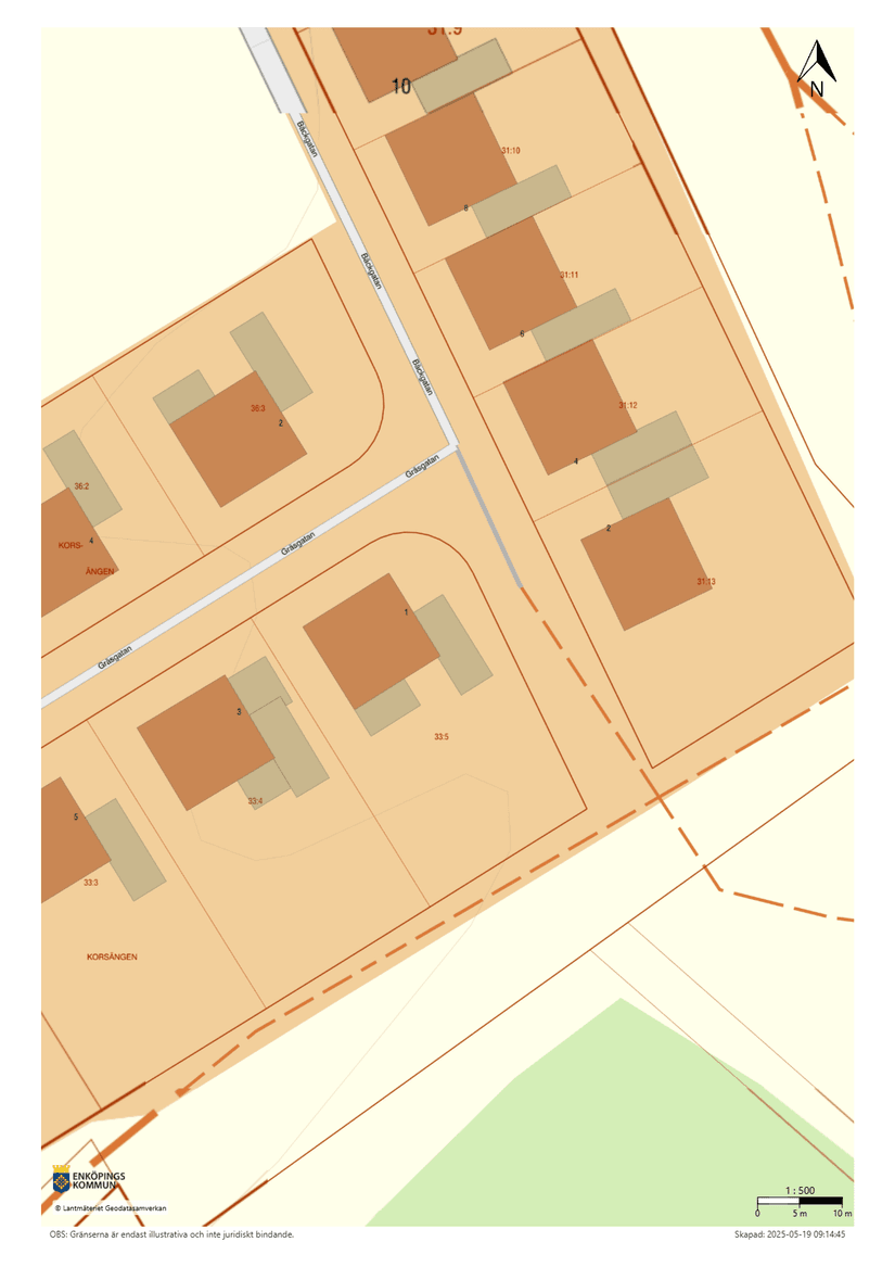 Villa, Gräsgatan 1, Korsängen, Enköping