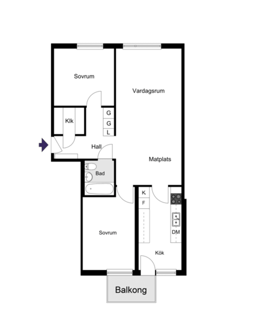 Bostadsrätt, Ankdammsgatan 30, Skytteholm, Solna