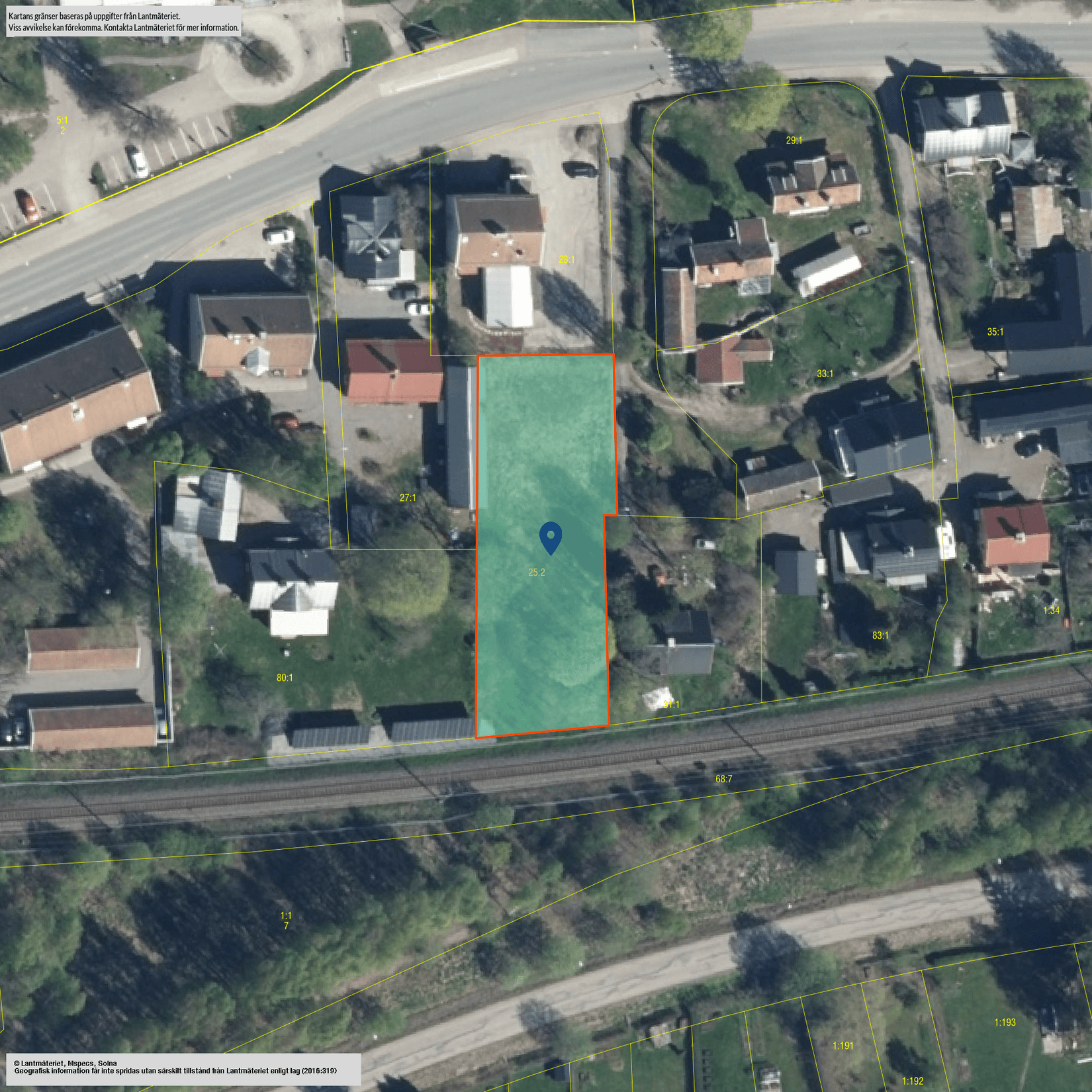 Tomt, Centralvägen 24D, Hosjö, Falun