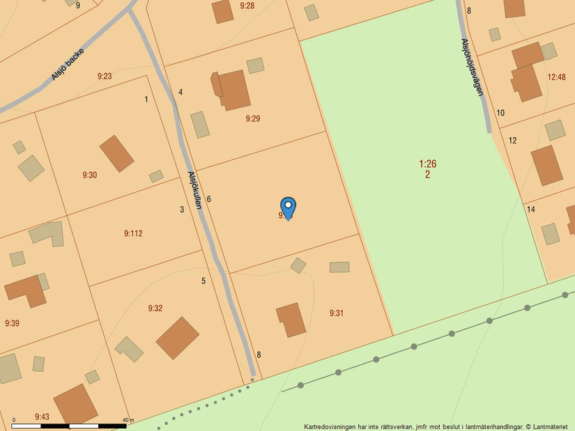 Tomt, Alsjökullen 6, Gråbo, Lerum