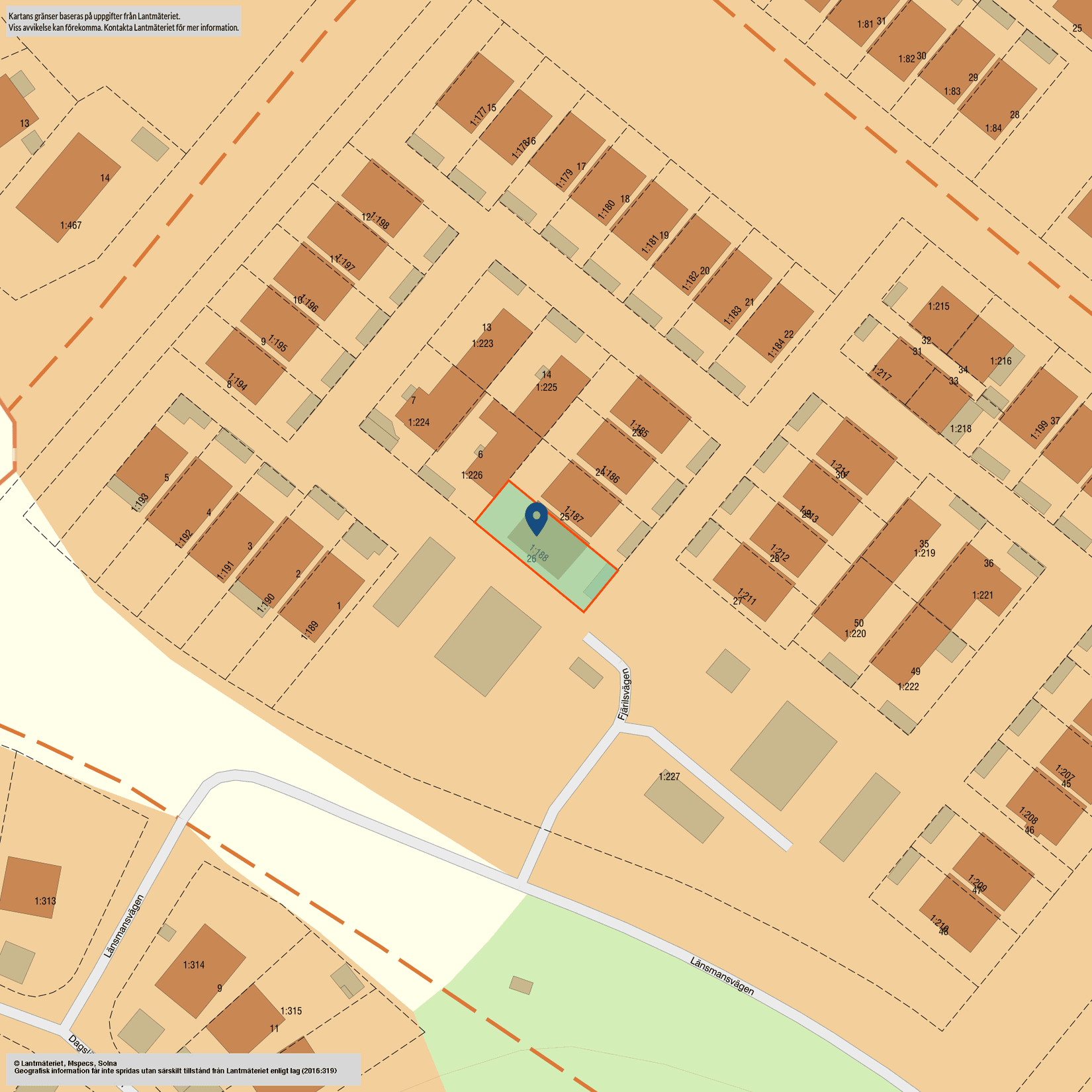Radhus, Fjärilsvägen 26, Fresta, Upplands Väsby