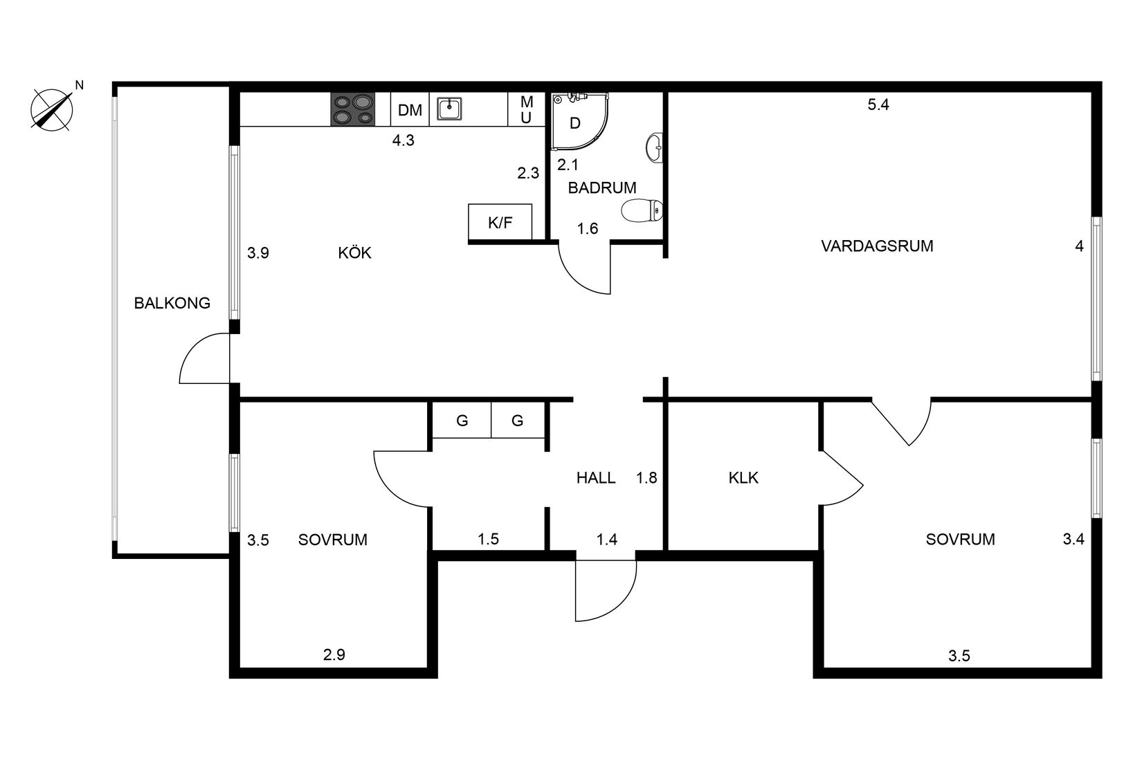 Bostadsrätt, Kronogatan 4L, Nordstan, Vänersborg