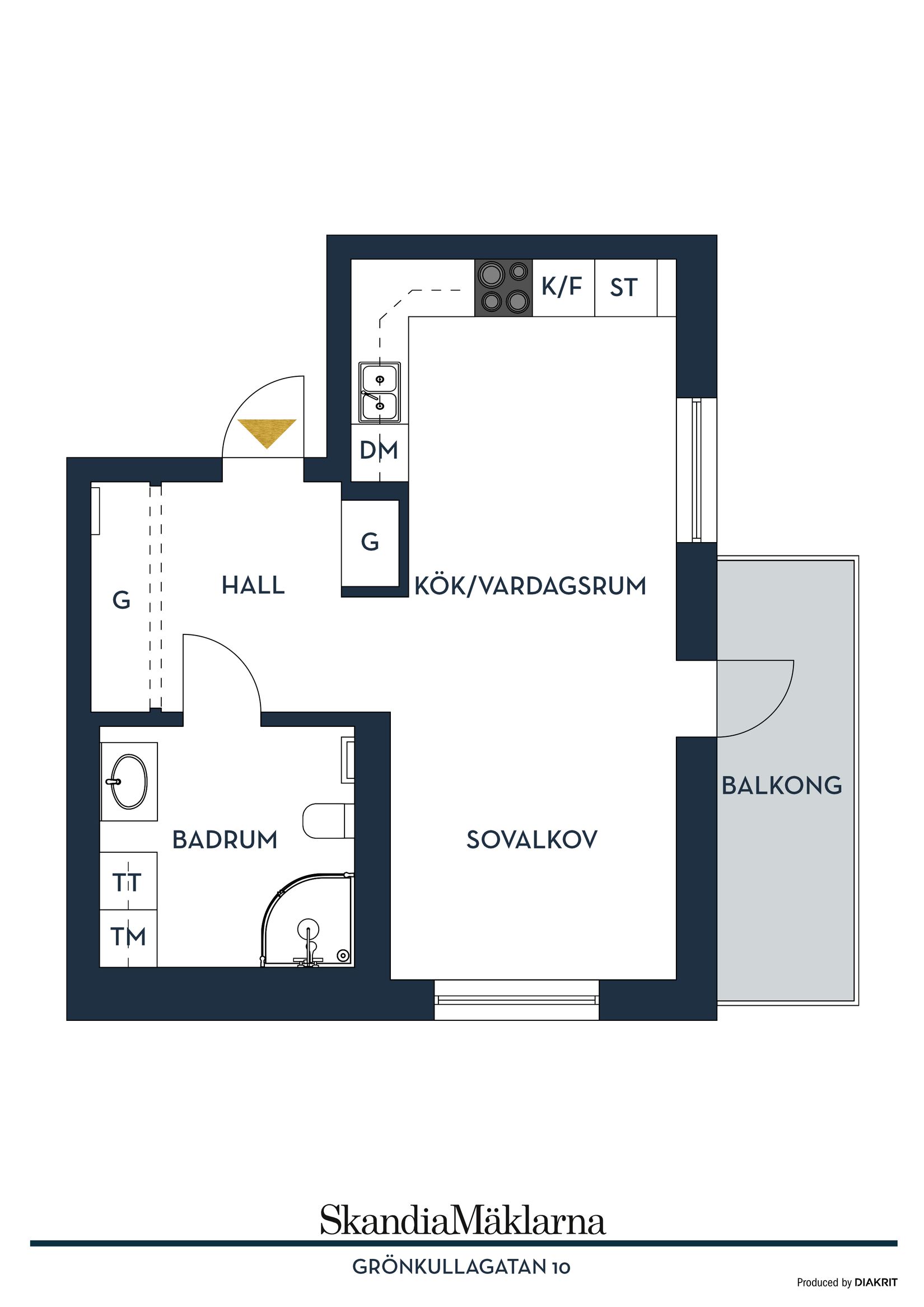 Bostadsrätt, Grönkullagatan 10, Drottninghög, Helsingborg