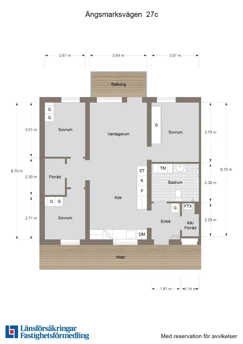 Bostadsrätt, Ängsmarksvägen  27c, Gånsta, Enköping