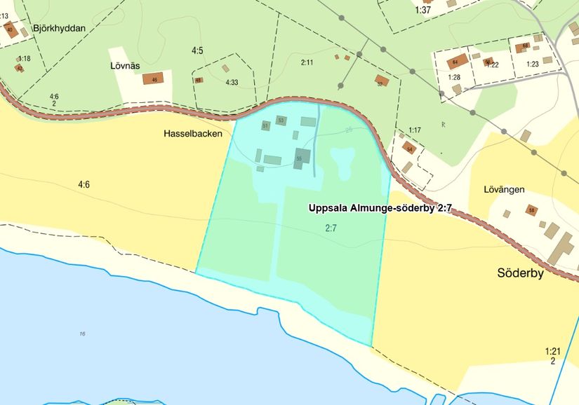 Gård/Skog, Almunge-Söderby Hasselbacken 51, Almunge, Uppsala