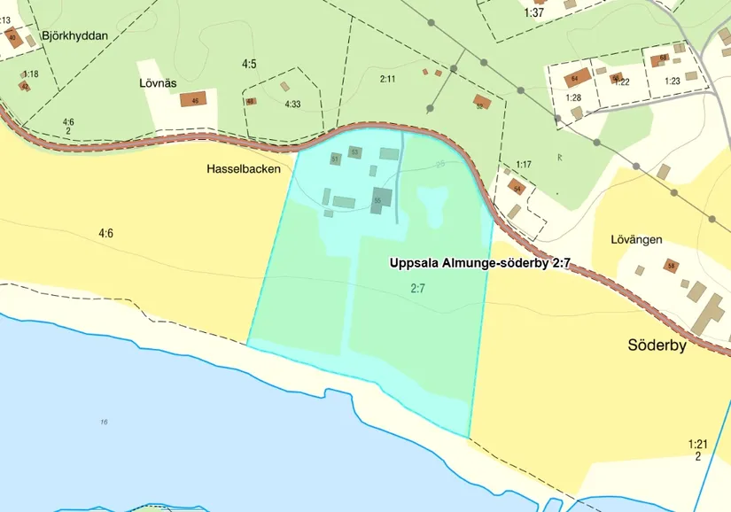 Gård/Skog, Almunge-Söderby Hasselbacken 51, Almunge, Uppsala