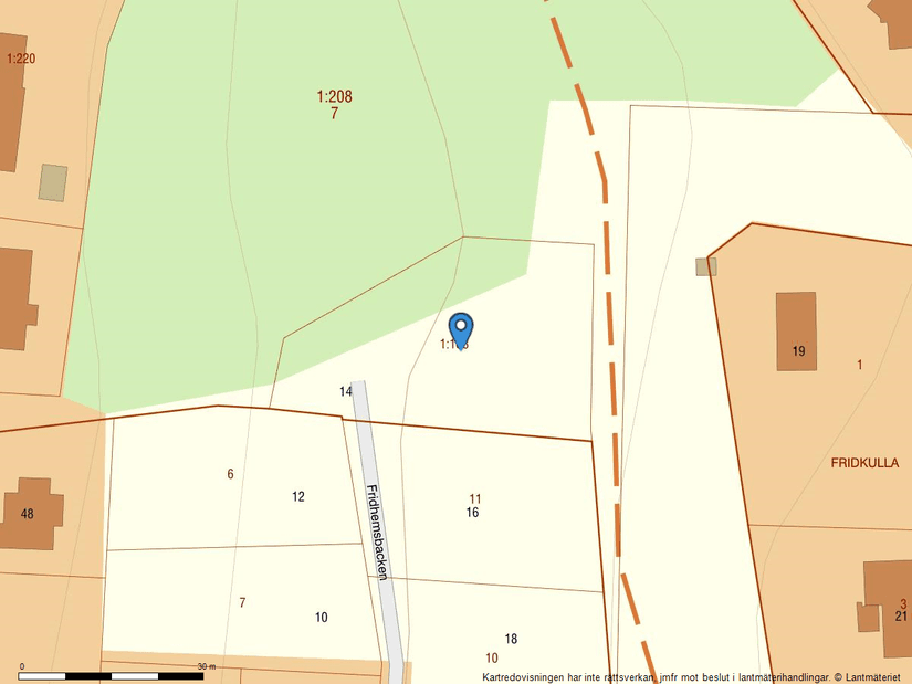 Tomt, Fridhemsbacken 14, Söder, Ulricehamn