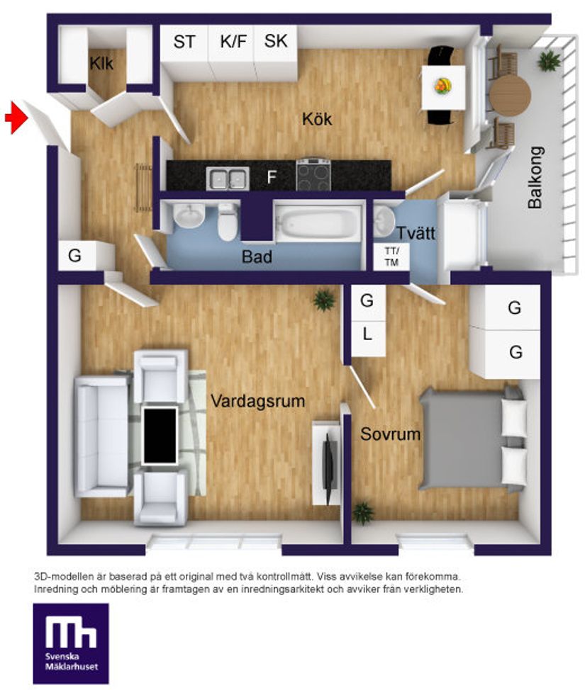 Bostadsrätt, Axvägen 6, Viksjö, Järfälla