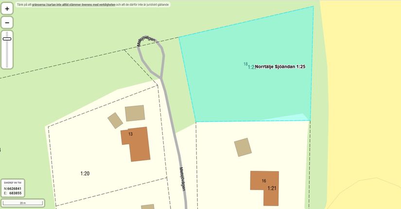 Tomt, Metsjövägen 18, Rimbo, Norrtälje