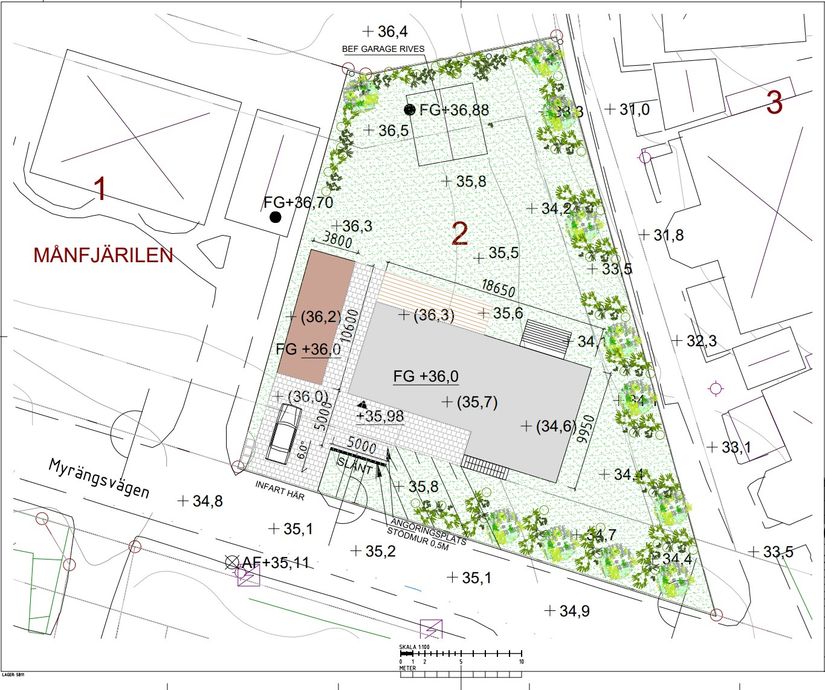 Tomt, Myrängsvägen 153, Myrängen, Huddinge