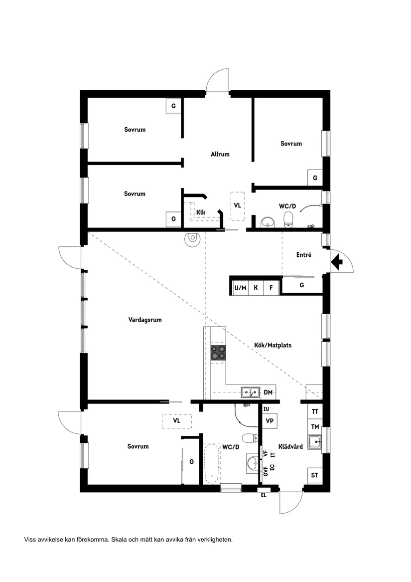 Villa, Attorpsvägen 1, Tofta, Varberg