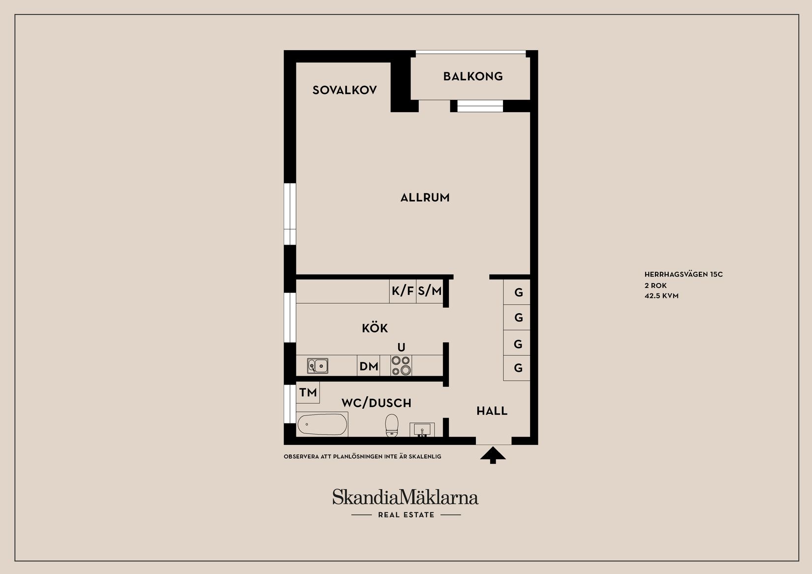 Bostadsrätt, Herrhagsvägen 15C, Herrhagen, Falun
