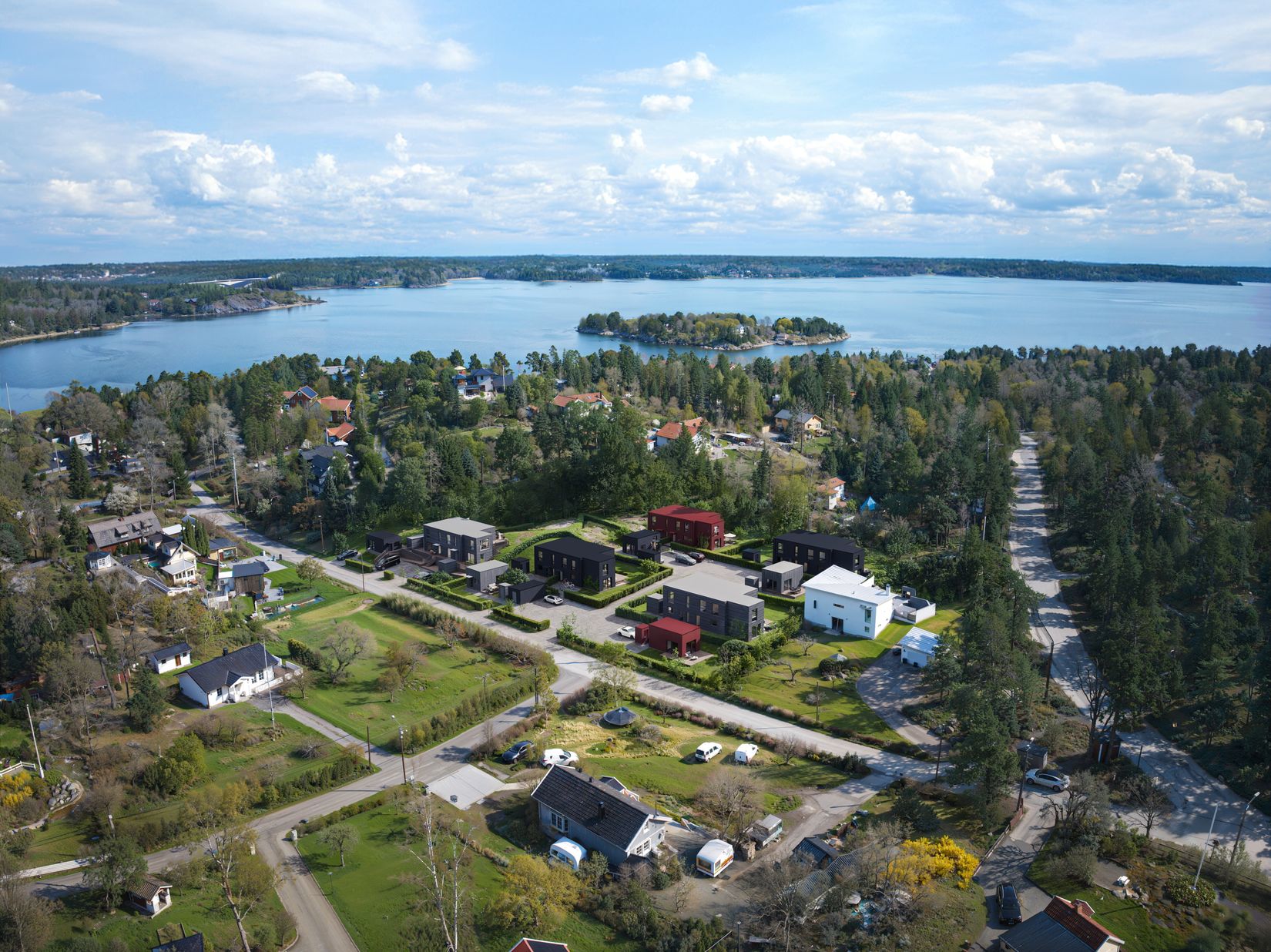 Radhus, Baggensviksvägen 4-6, Gustavsvik, Nacka