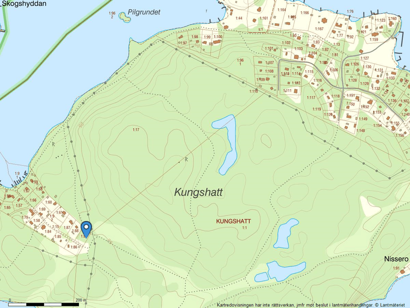 Tomt, Kungshatt Kungsborg 21, Kungshatt, Ekerö