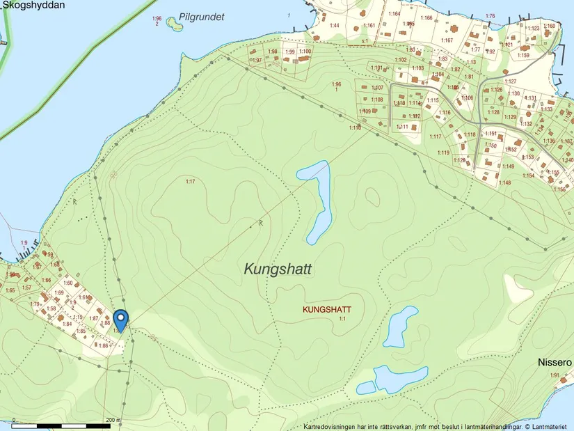 Tomt, Kungshatt Kungsborg 21, Kungshatt, Ekerö
