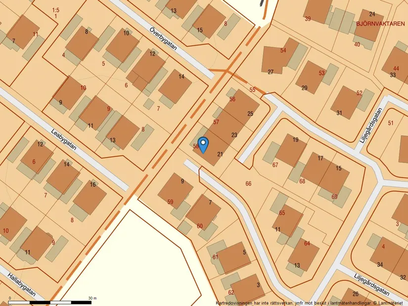 Villa, Radhus, Liljegårdsgatan 21, Åttagården, Falköping