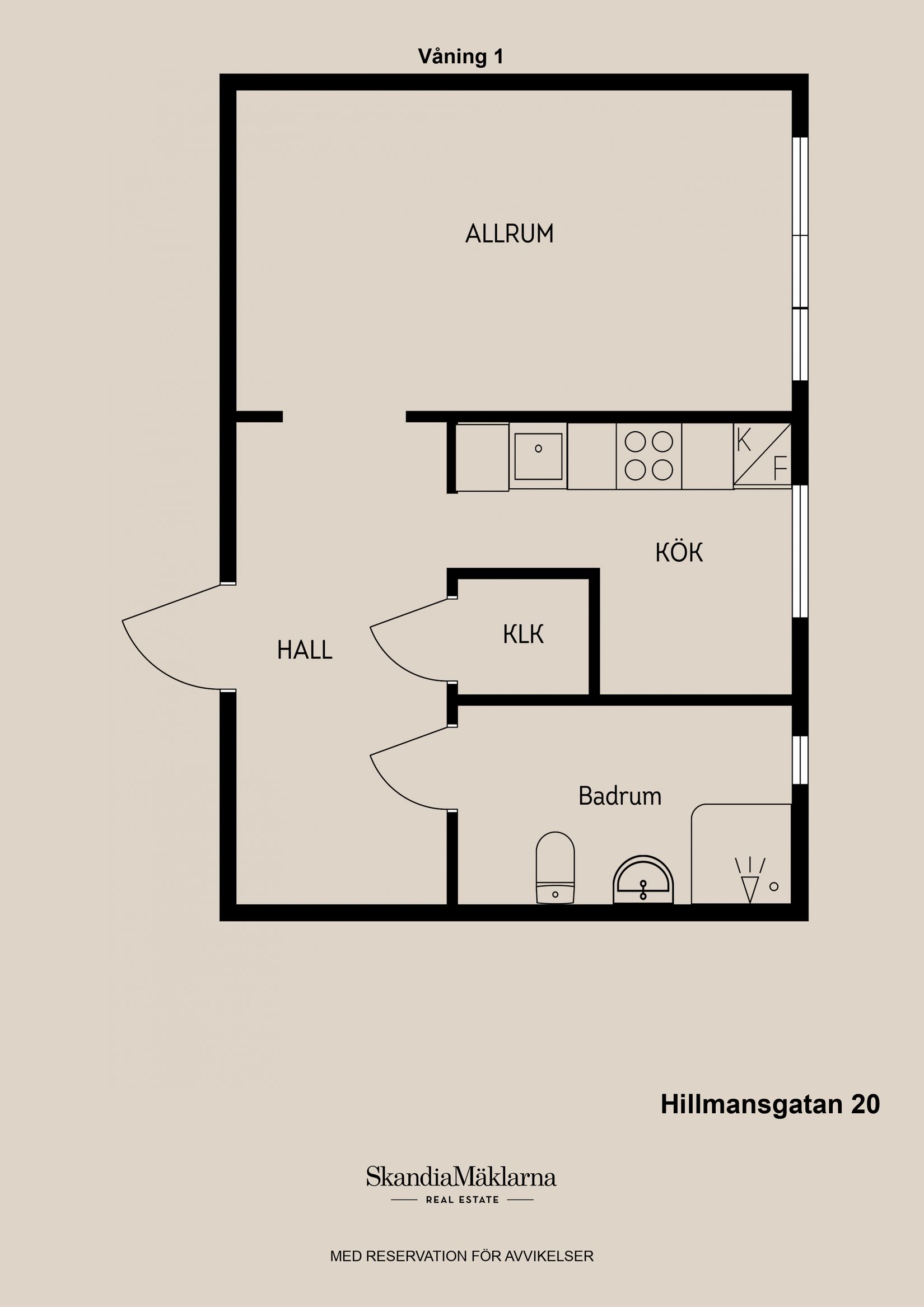 Bostadsrätt, Hillmansgatan 20, Brynäs, Gävle