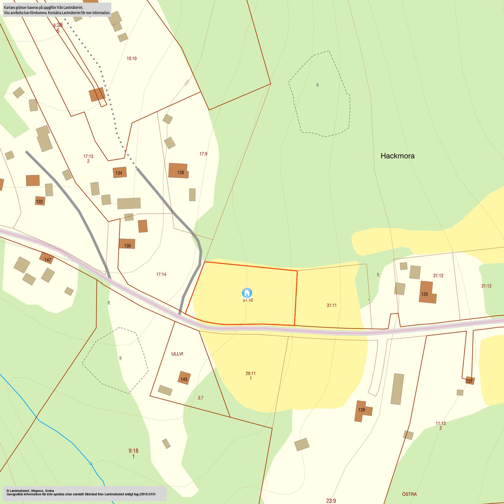 Tomt, Blivande Hackmora 124?, Hackmora, Leksand