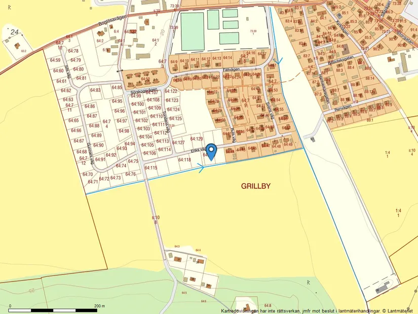 Tomt, Grillby 64:120, Grillby, Enköping