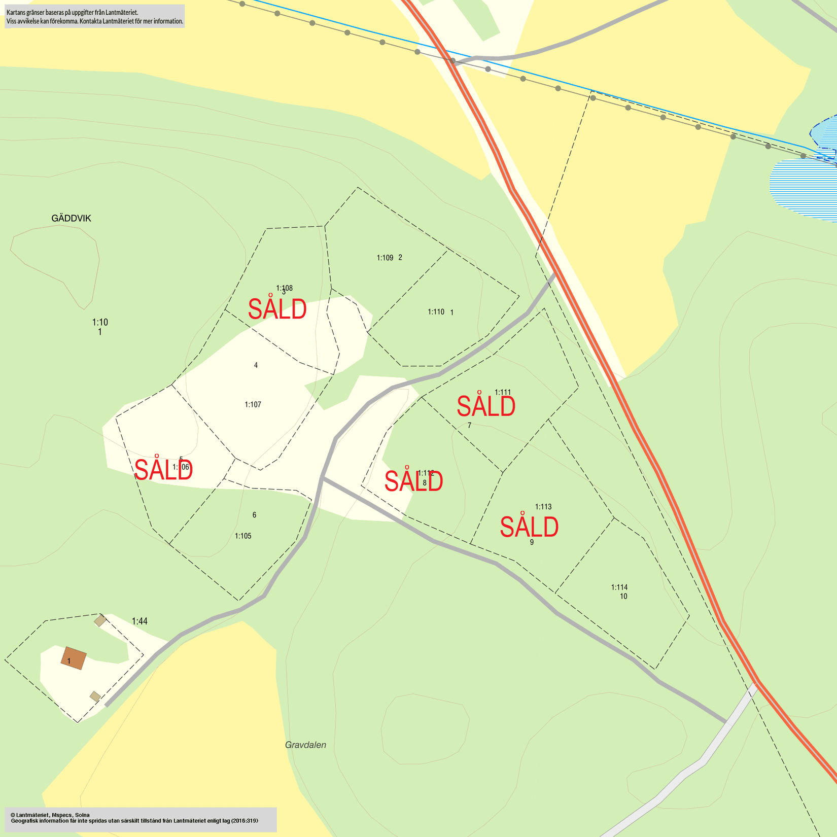 Tomt, Gäddvik Frisksjöhöjden 6, Norra Finnö - Gäddvik, Söderköping