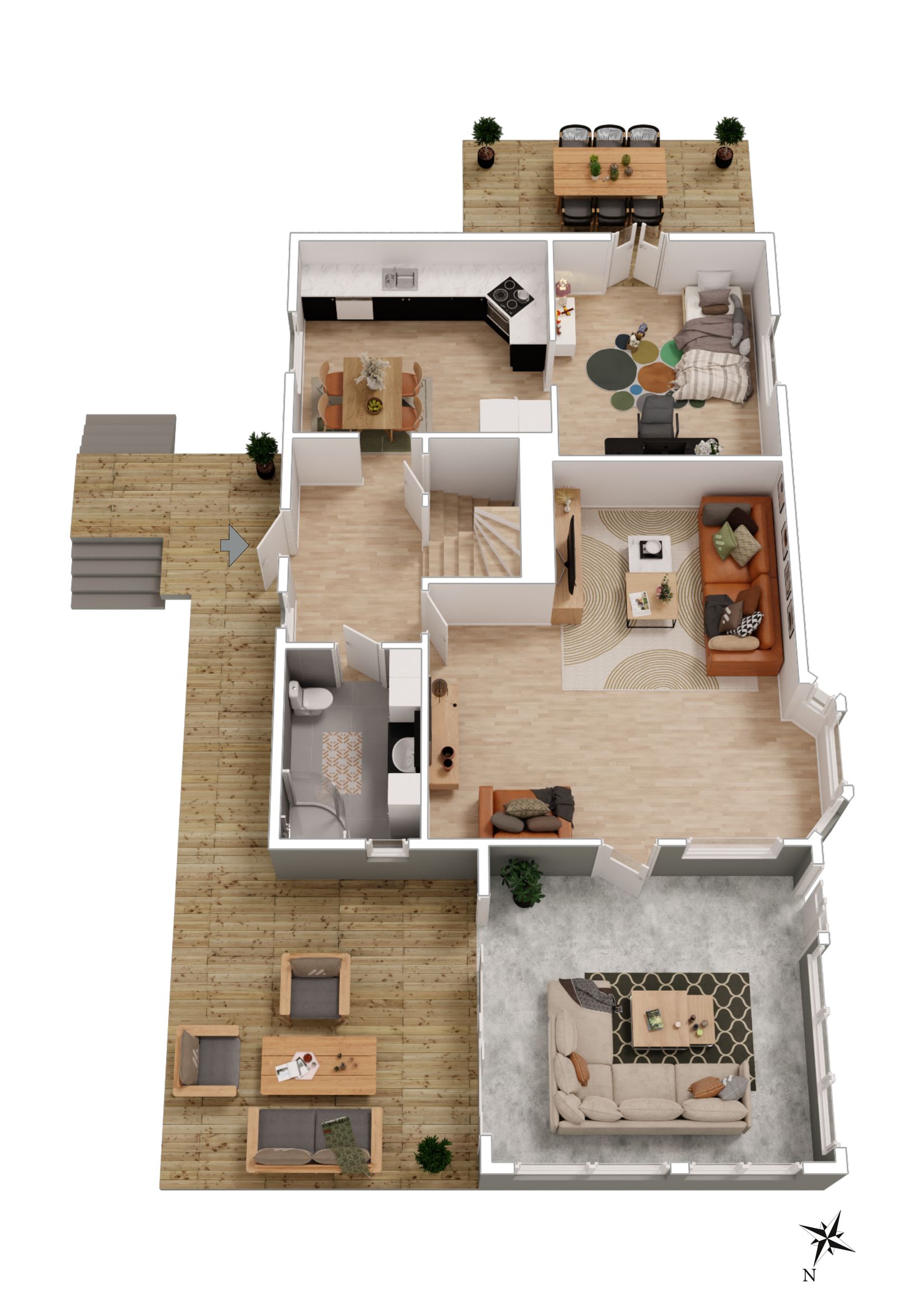 Villa, Ekeborgsvägen 17, Mark