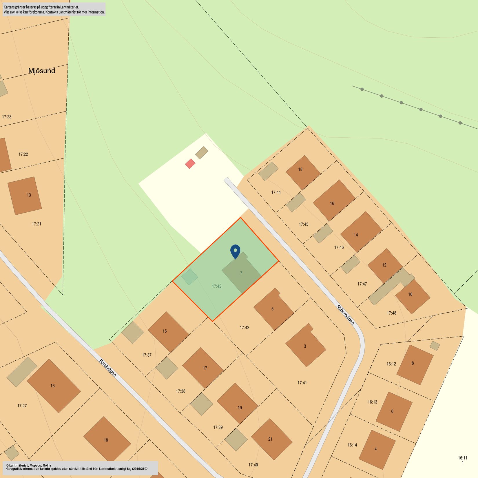 Villa, Abborrvägen 7, Mjösund, Sundsvall