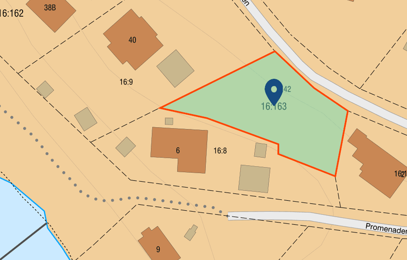 Tomt, Rödbosundsvägen 42, Margretelund, Österåker