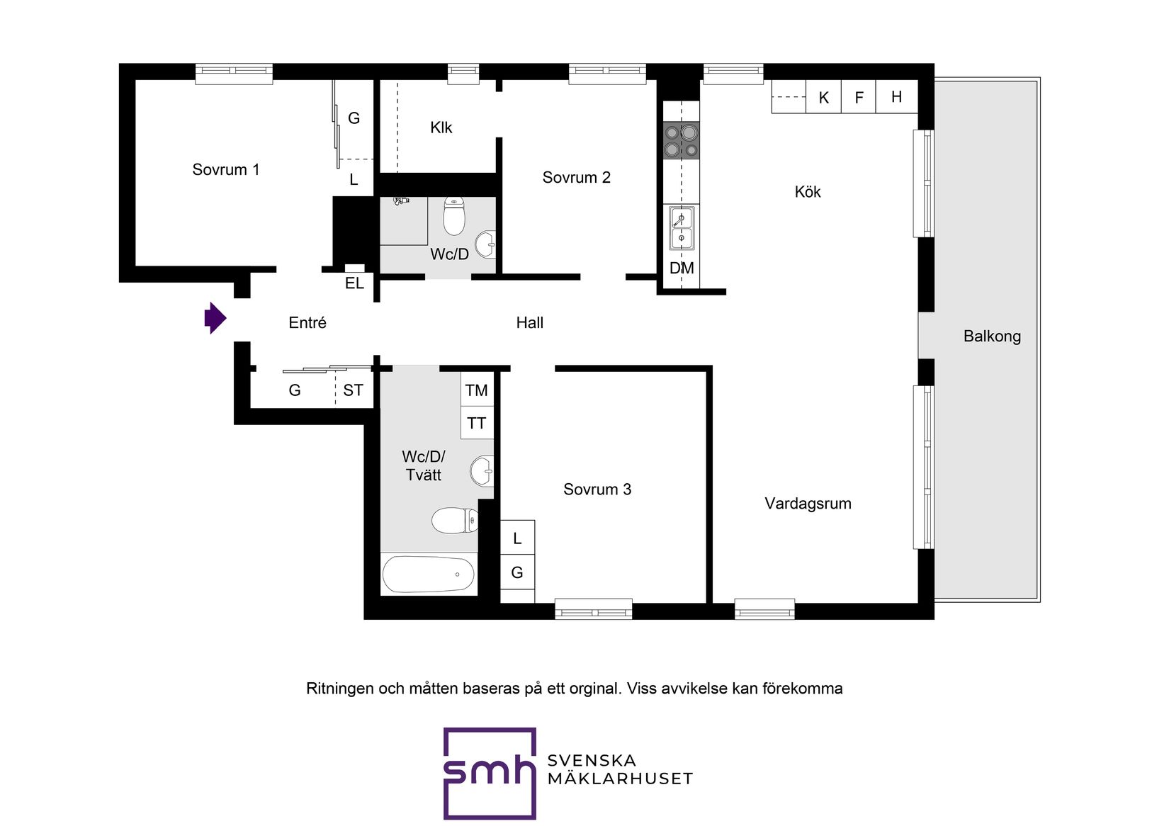 Bostadsrätt, Tappvägen 30, 4tr., Bromma / Annedal, Stockholm