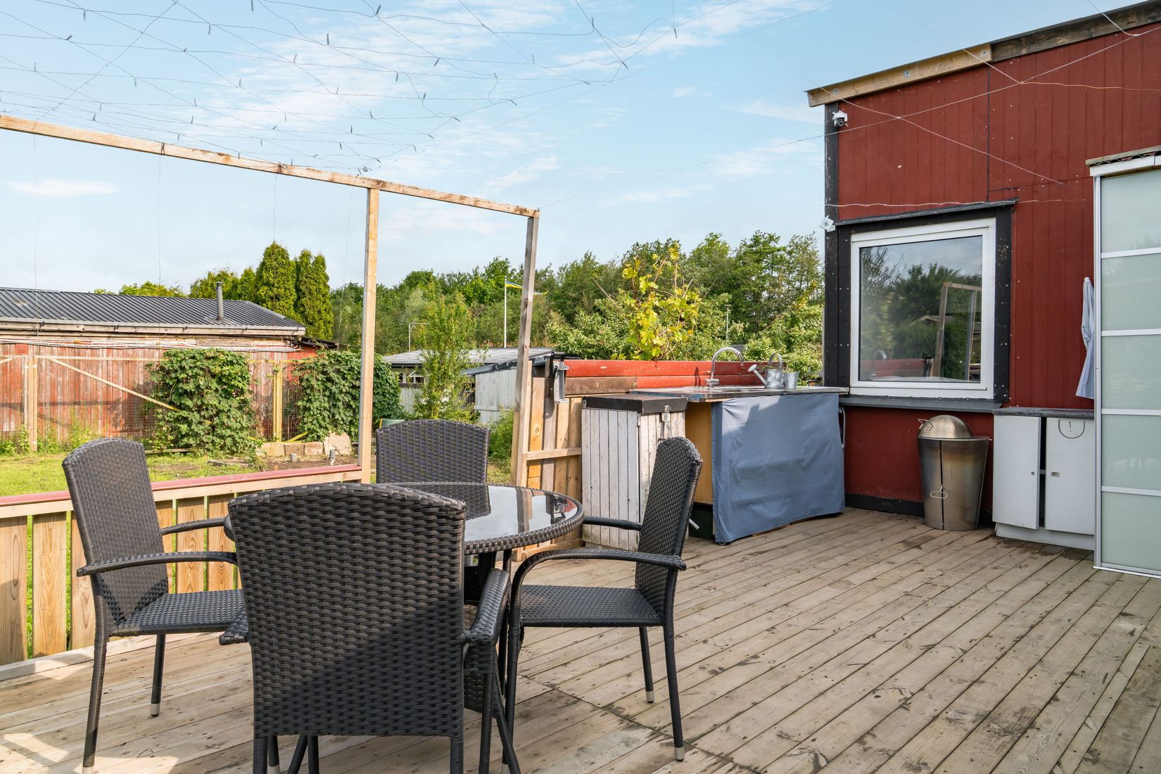 Fritidshus, Kopparhögarnas koloniområde, gång S stuga 21, Landskrona