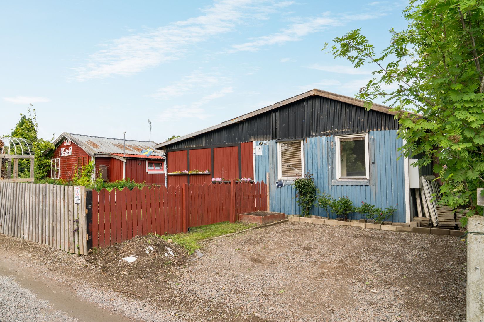 Fritidshus, Kopparhögarnas koloniområde, gång S stuga 21, Landskrona