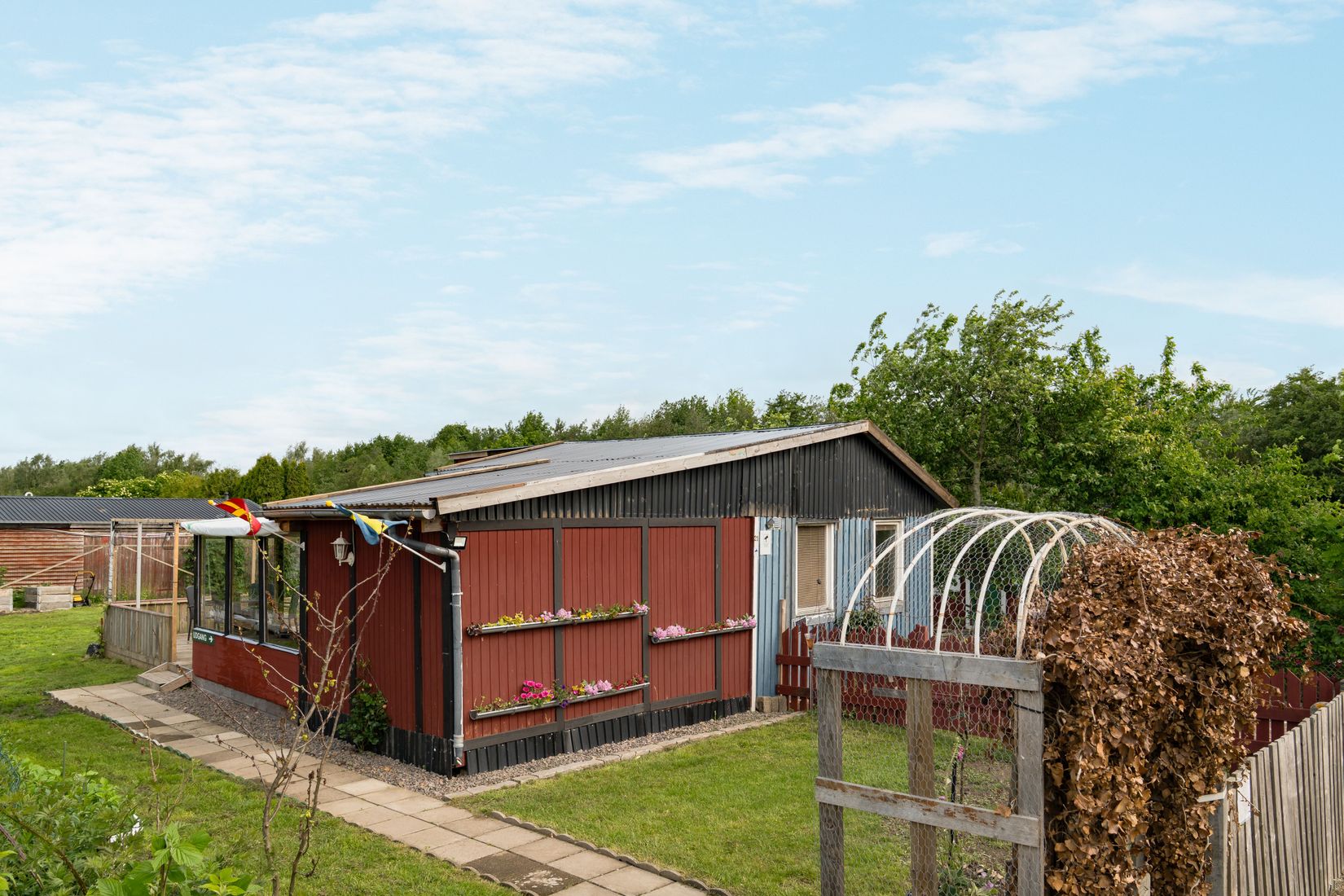 Fritidshus, Kopparhögarnas koloniområde, gång S stuga 21, Landskrona