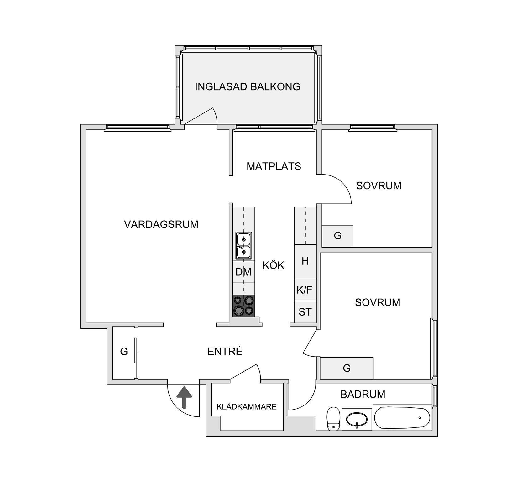 Bostadsrätt, Blåsvädersgatan 10, Biskopsgården, Göteborg