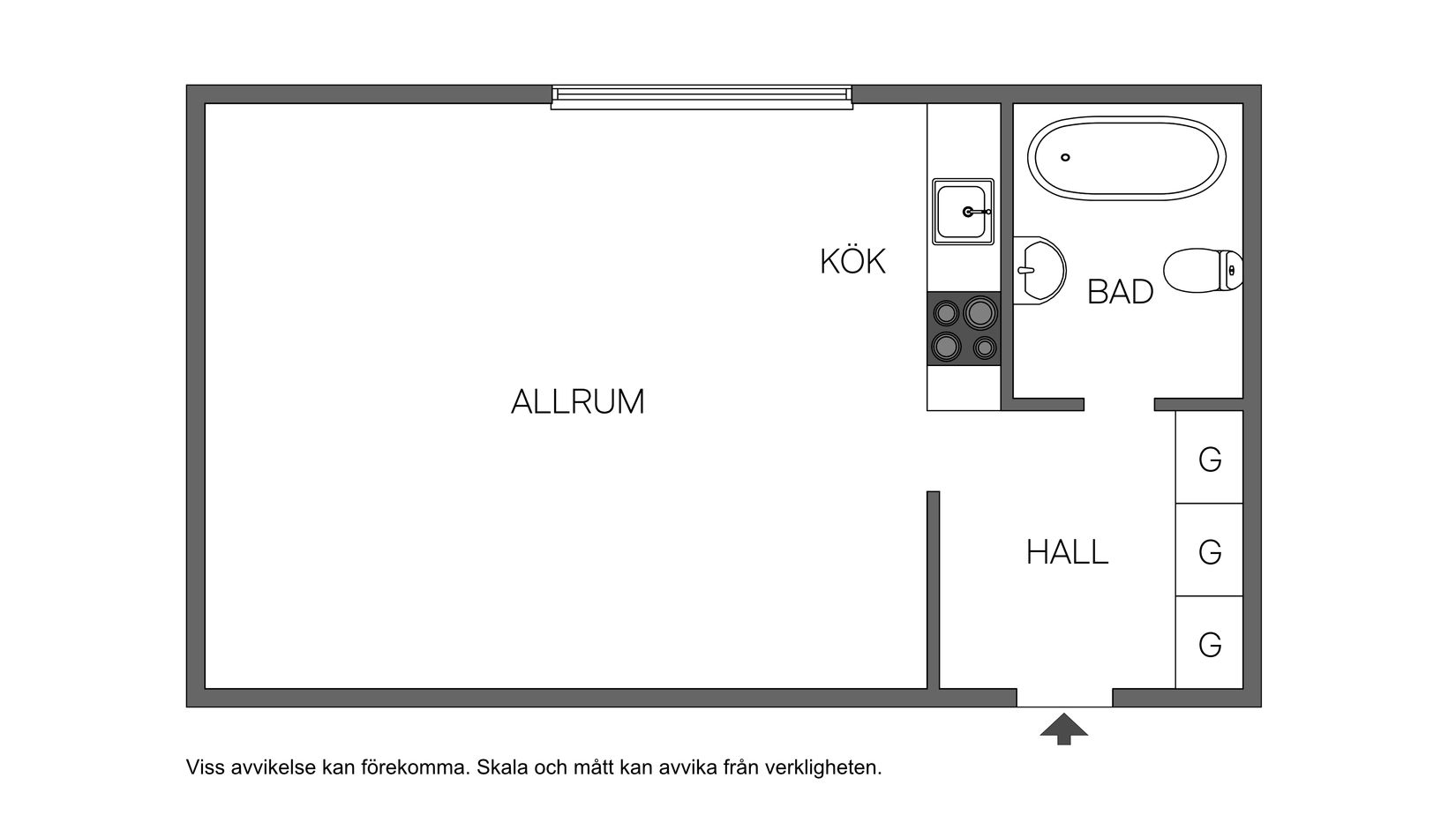 Bostadsrätt, Östra Kyrkogatan 50, Haga, Umeå