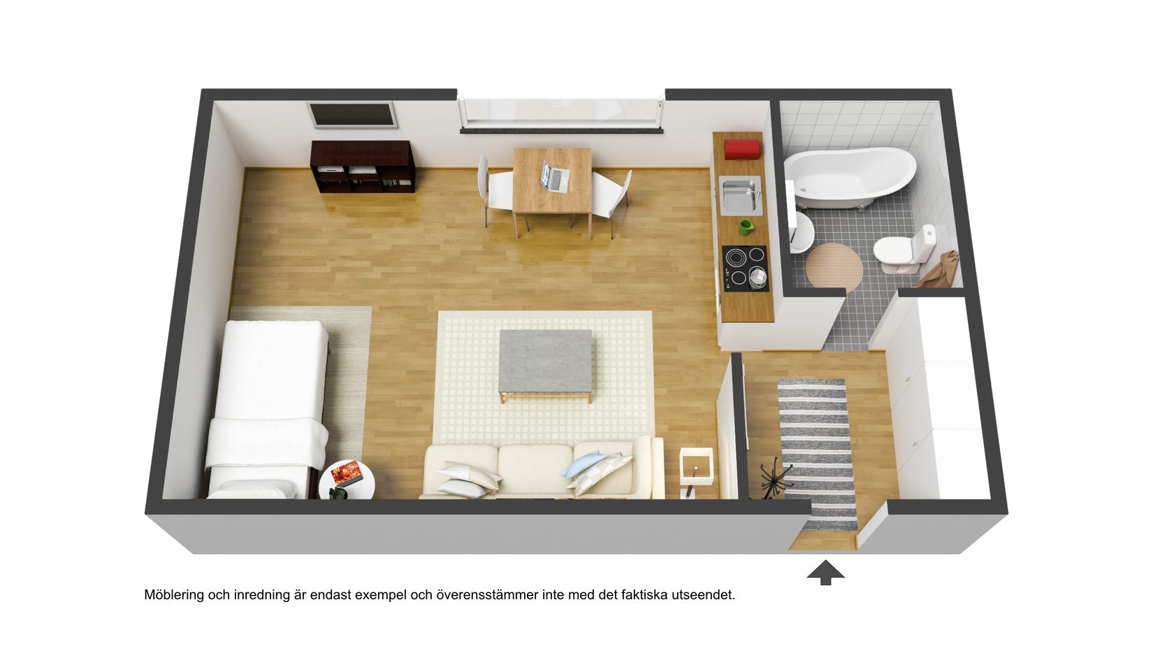 Bostadsrätt, Östra Kyrkogatan 50, Haga, Umeå