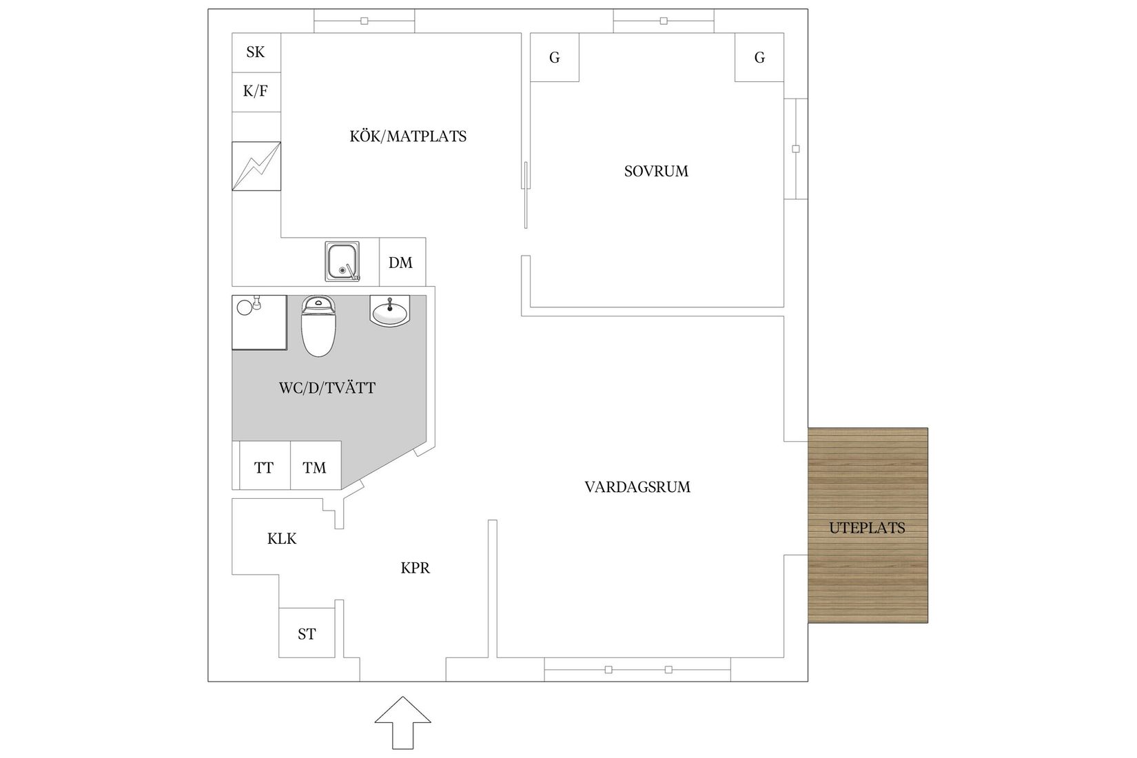 Bostadsrätt, Kungsgårdsvägen 64B, Skälby , Kalmar