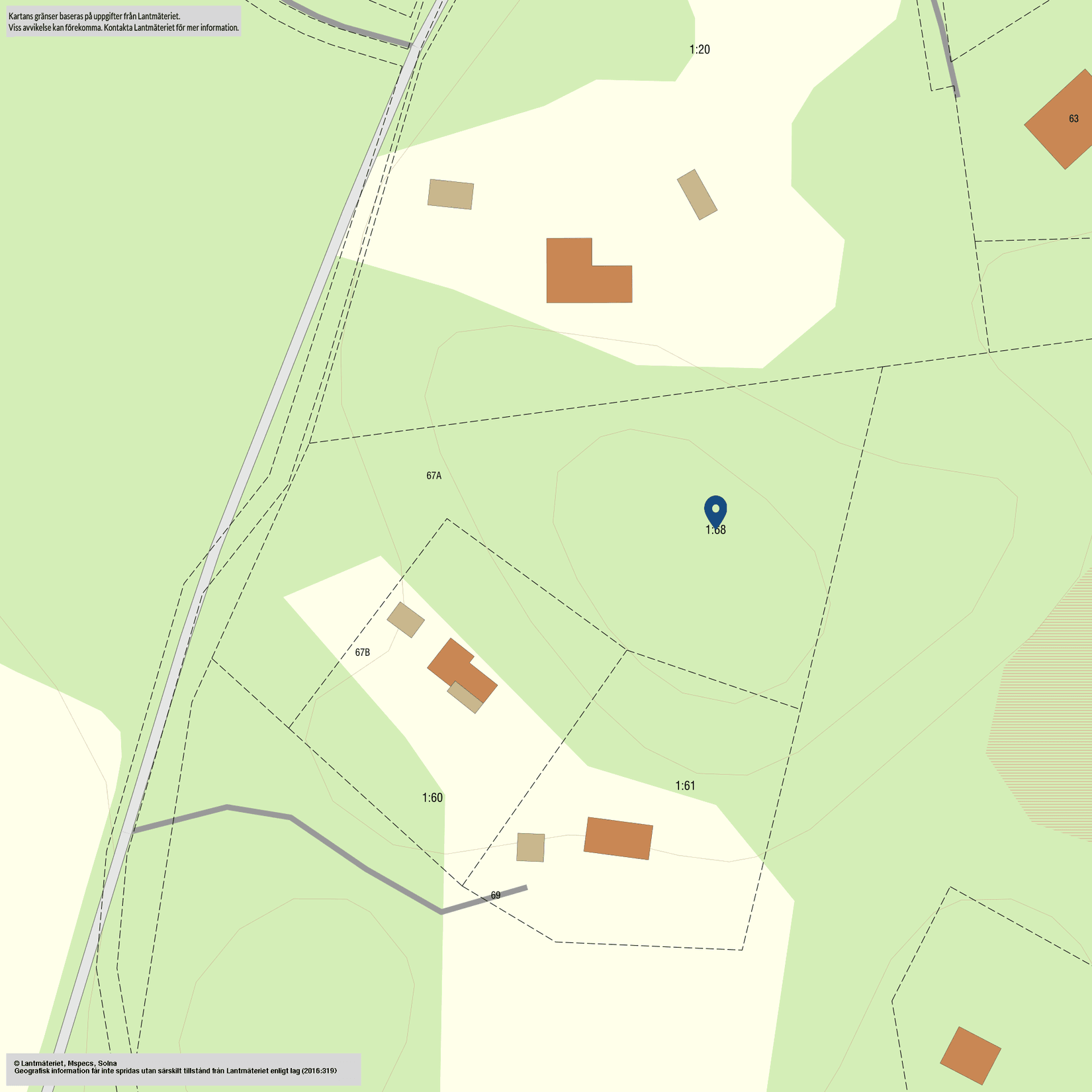 Tomt, Lämbonäsvägen 67A, Hölö, Södertälje