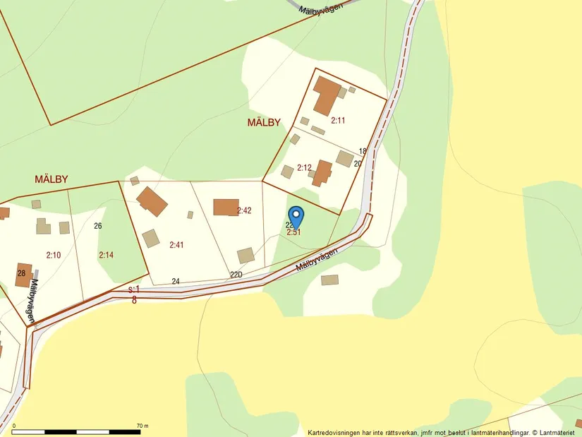 Tomt, Mälbyvägen 22A, Adelsö, Ekerö