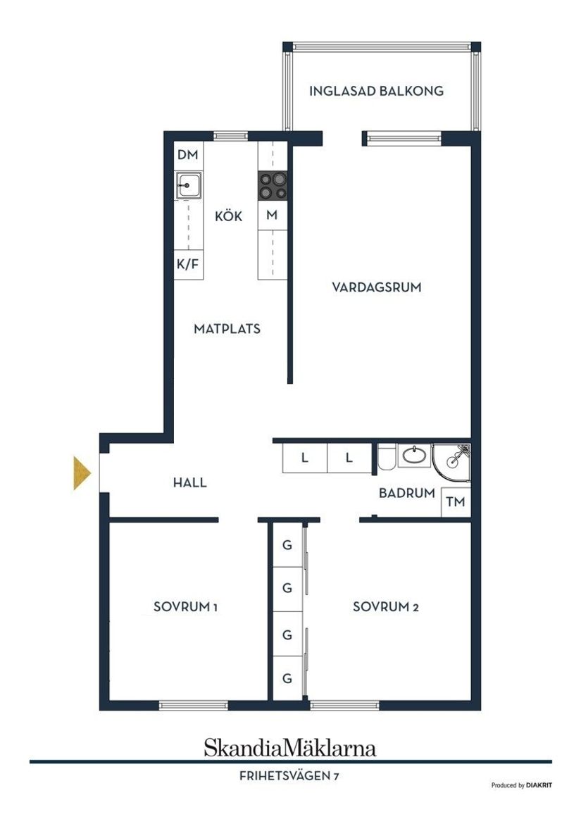 Bostadsrätt, Frihetsvägen 7, Järfälla