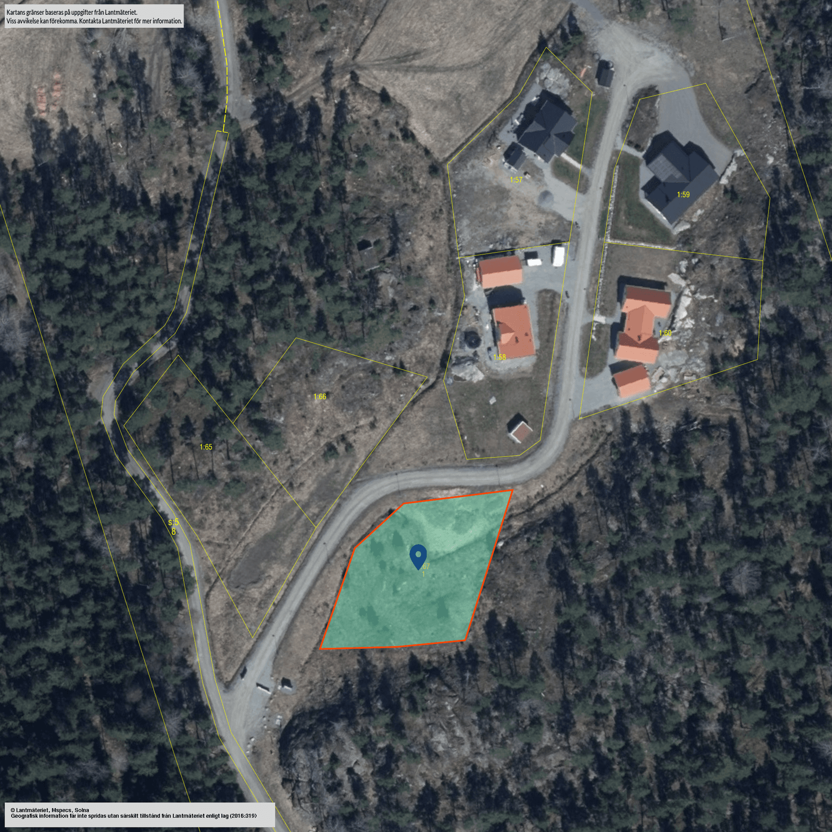 Tomt, Dalenvägen 14, Österåker