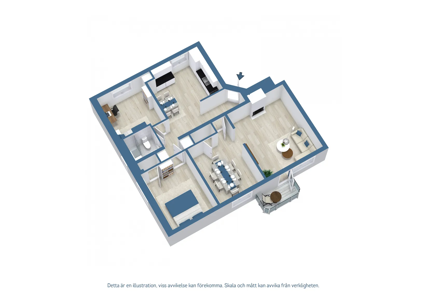 Bostadsrätt, Kyrkogatan 3B, Tierp