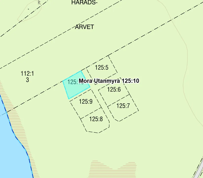 Tomt, Skålviksvägen, Tomt vid Siljan, Utanmyra/Sollerön, Mora