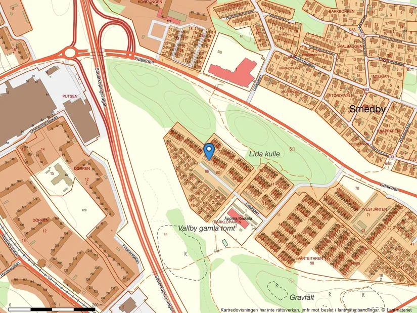 Radhus, Lidaleden 98, Smedby, Norrköping