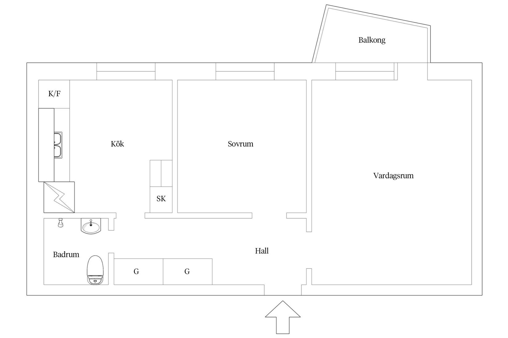 Bostadsrätt, Handelsmansgatan 8A, Eneborg, Helsingborg
