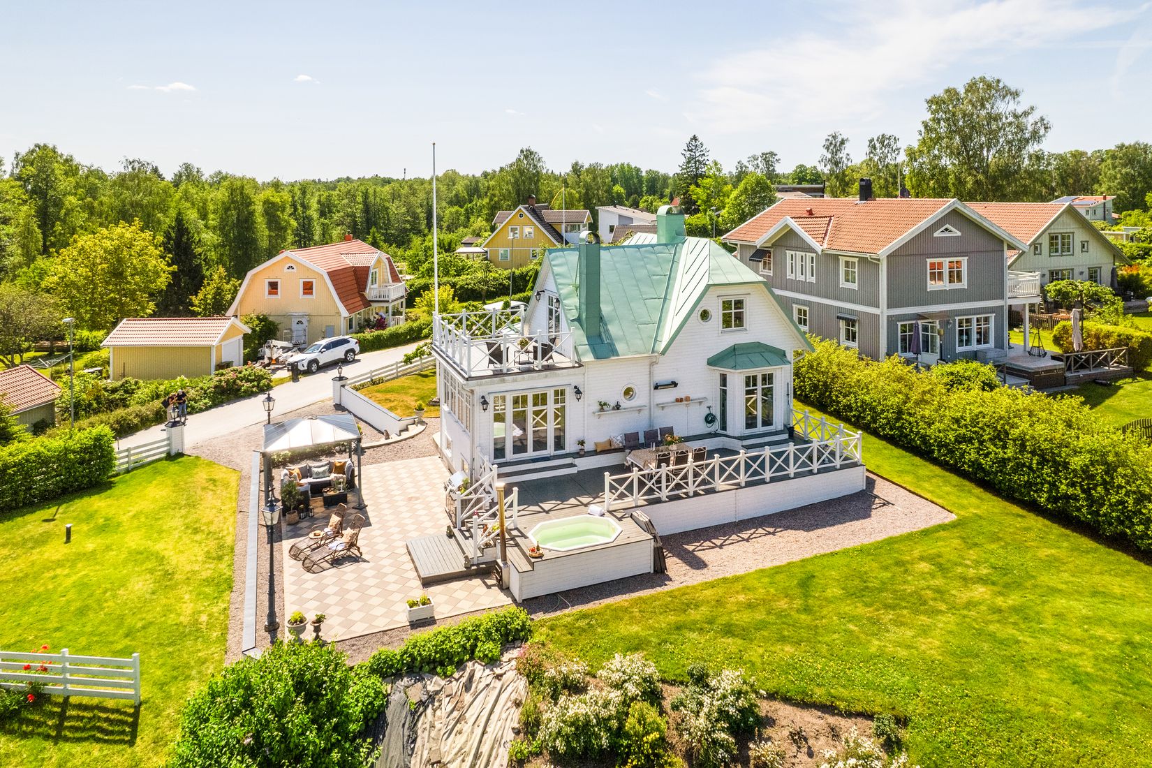 Villa, Östra Strandvägen 23 och 23b, Vendelsö Gård, Haninge