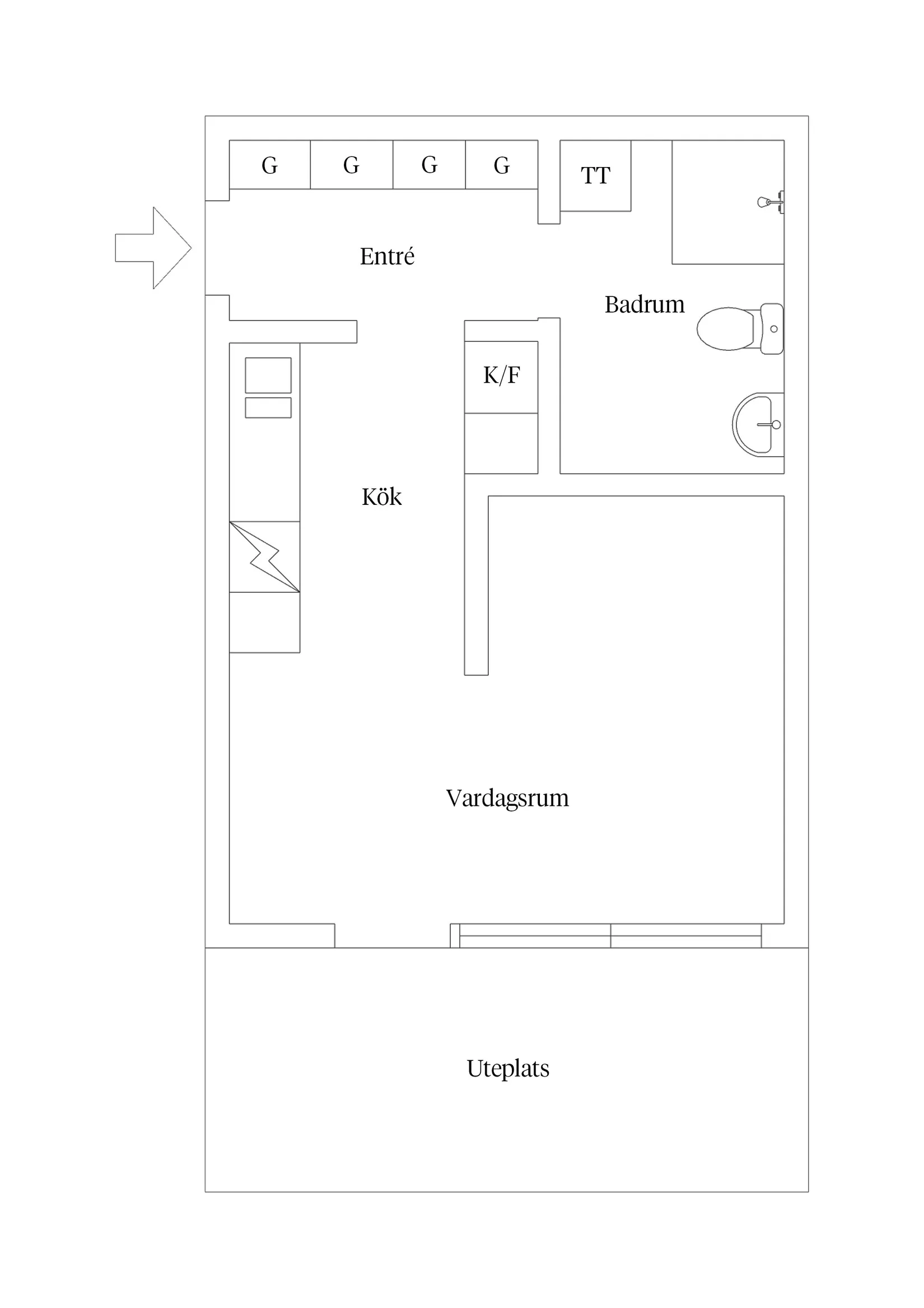 Bostadsrätt, Tullgarnsgatan 25, Kungsängen, Uppsala