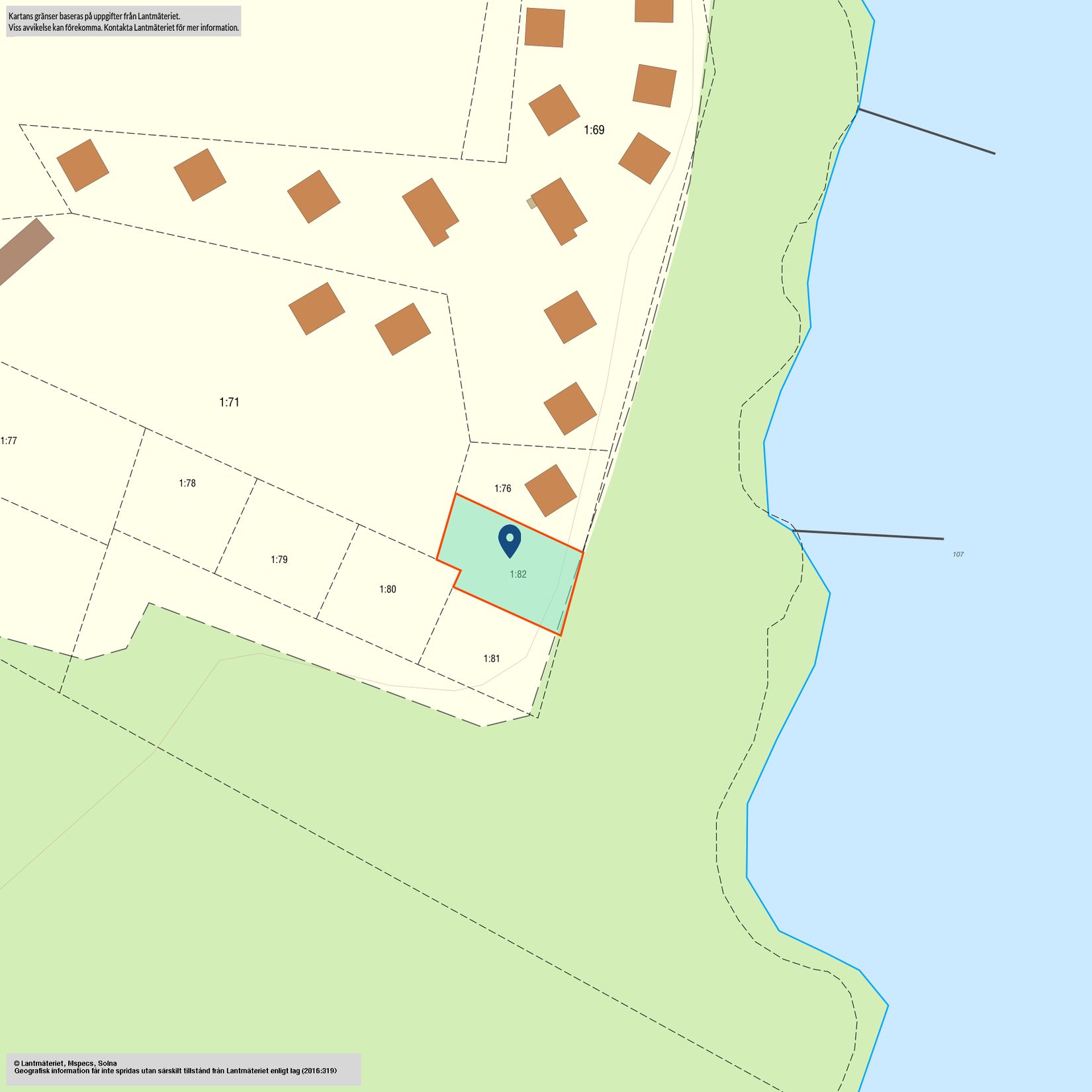 Tomt, Främby udde - Tomt 1:82, Främby udde, Falun
