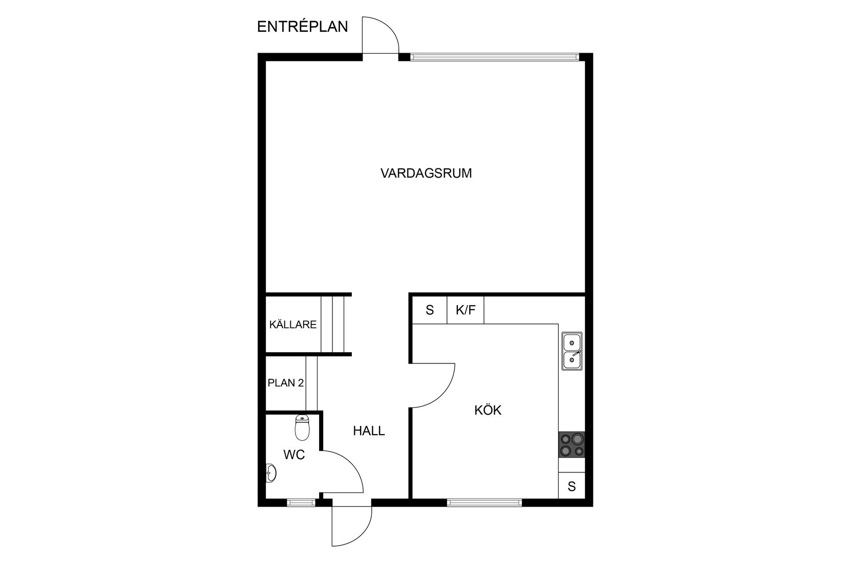 Villa, Radhus, Skillnadsgatan 8D, Lilla Edet Centrum, Lilla Edet