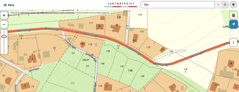 Tomt, Backavägen, Landvetters - Backa, Härryda