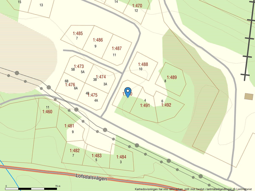 Tomt, Lovsångsslingan 2, Härjedalen